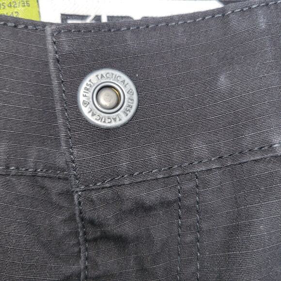 First Tactical Pants Men 42x36 Cargo‎ Double Knee Black Utility Ripstop Baggy - Picture 4 of 15